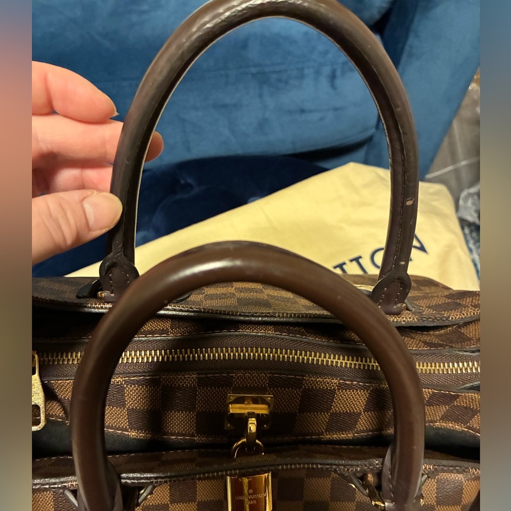 Louis Vuitton Damier Ebene Normandy hand bag with strap and dust bag - Picture 15 of 16